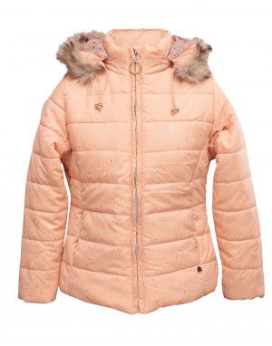 Girls Jacket Coral Quilted